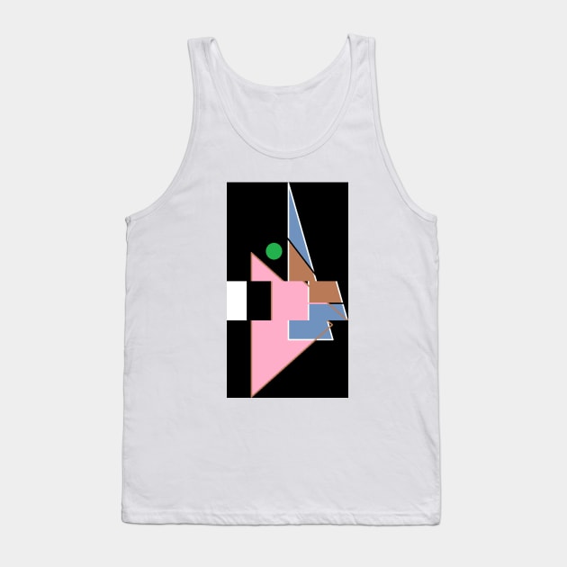 Abstract Cubist Design Tank Top by Gizi Zuckermann Art